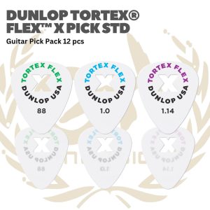 Dunlop Tortex Flex X Pick Standard Guitar Pick Pack 12 pcs - Pick Gitar - 0.88mm