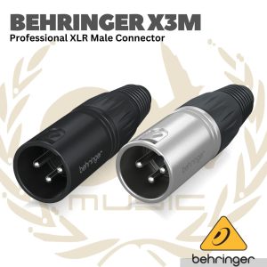 Behringer X3M Professional XLR Male Connector - Jack XLR Male 3 Pin X3-M - X3M-BK (BLACK)