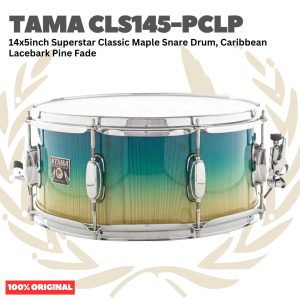 TAMA CLS145-PCLP 14x5inch Superstar Classic Maple Snare Drum, Caribbean Lacebark Pine Fade - Senar Drum | CLS 145 PCLP