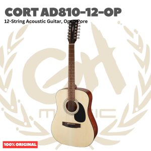 Cort AD810-12-OP Acoustic Guitar 12-String, Open Pore - Gtitar Akustik 12 Senar Original Asli