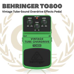 Behringer TO800 Vintage Tube-Sound Overdrive Effects Pedal - Efek Pedal TO 800 | TO-800