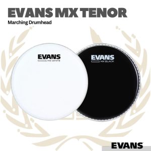 Evans MX Tenor Marching DrumHead - Membran Drum - WHITE, 13"