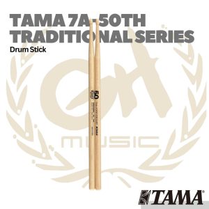 TAMA 7A-50TH Traditional Series 50th Anniversary Logo Oak Stick - Drum Stick