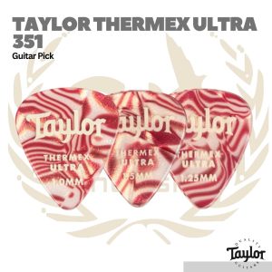 Taylor Thermex Ultra 351 Pick Ruby Swirl, 6-Pack - Pick Gitar Bass - 1.0MM
