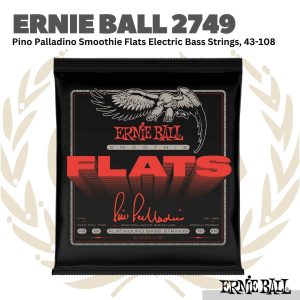 Ernie Ball 2749 Pino Palladino Smoothie Flats Electric Bass Strings, 43-108 - Senar Bass