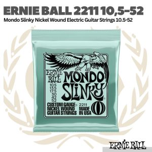 Ernie Ball 2211 10.5-52 Mondo Slinky Nickel Wound Electric Guitar Strings - Senar Gitar