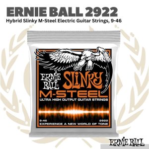 Ernie Ball 2922 Hybrid Slinky M-Steel Electric Guitar Strings, 9-46 - Senar Gitar