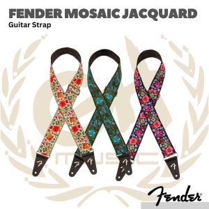 Fender Mosaic Jacquard Guitar Strap - Strep Gitar - CREAM