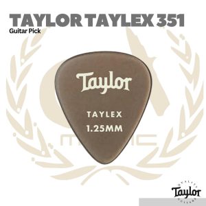Taylor Taylex 351 Picks, 1.25mm, Smoke Grey, 6-Pack - Pick Gitar Bass