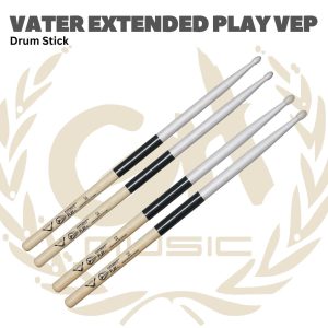 Vater V-E-P Xtended Play Series 5A 5B Stik Drum Kayu - Stik Drum Tahan Lama dengan Shield Anti-Pecah - 5A