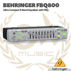 Behringer FBQ800 Ultra-Compact 9-Band Graphic Equalizer with FBQ