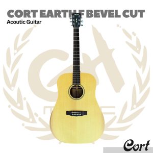 Cort Earth F Bevel Cut Acoustic Guitar - Gitar Akustik
