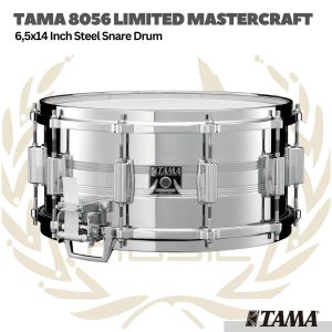 TAMA 8056 6.5x14inch Limited Mastercraft Steel Snare Drum - Snare Drum