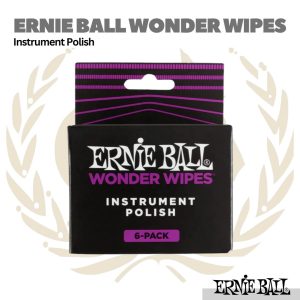 Ernie Ball Wonder Wipes Instrument Polish, 6 Pack - Pembersih Instrument