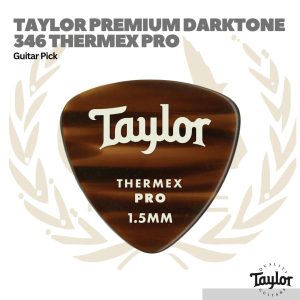 Taylor Premium DarkTone 346 Thermex Pro Picks, Tortoise Shell, 1.50mm, 6-Pack