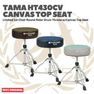 TAMA HT430CV Limited 1st Chair Round Rider Drum Throne w/Canvas Top Seat - Kursi Drum Bangku Drum - KHAKI
