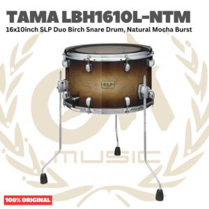 TAMA LBH1610L-NTM 16x10inch SLP Duo Birch Snare Drum, Natural Mocha Burst - Senar Drum | SLP LBH1610LNTM