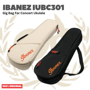 Ibanez IUBC301 Gig Bag For Concert Ukulele - Tas Ukulele - BLACK