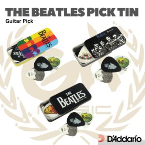 The Beatles Guitar Pick Tin, 15 - Pack - Pick Gitar Bass - PEPPERS MEDIUM