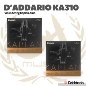 D'addario Model KA310- Ukuran 4/4 Kaplan Amo Violin String Set - Senar Biola - LIGHT